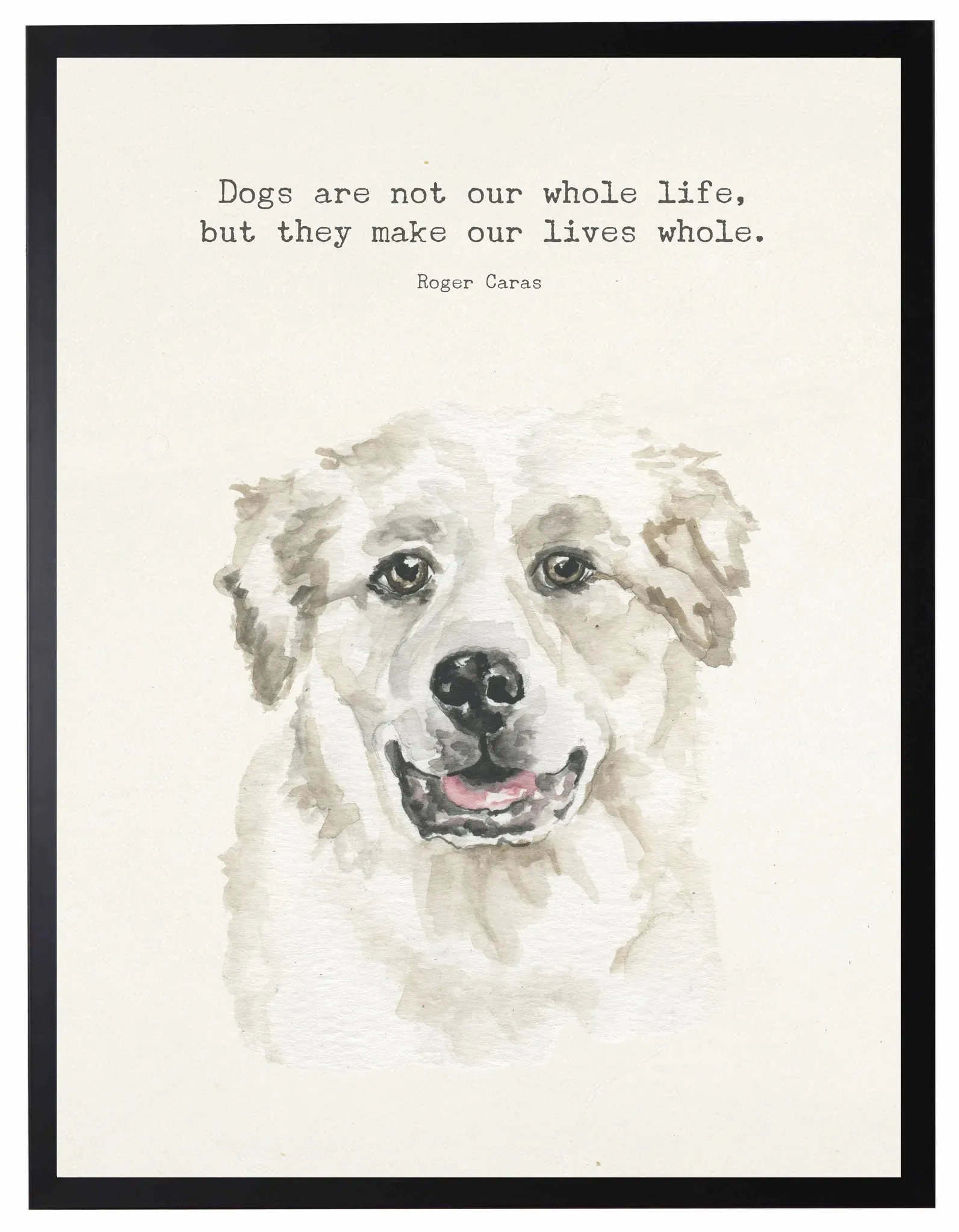 8x10 Watercolor Pet Wall Art