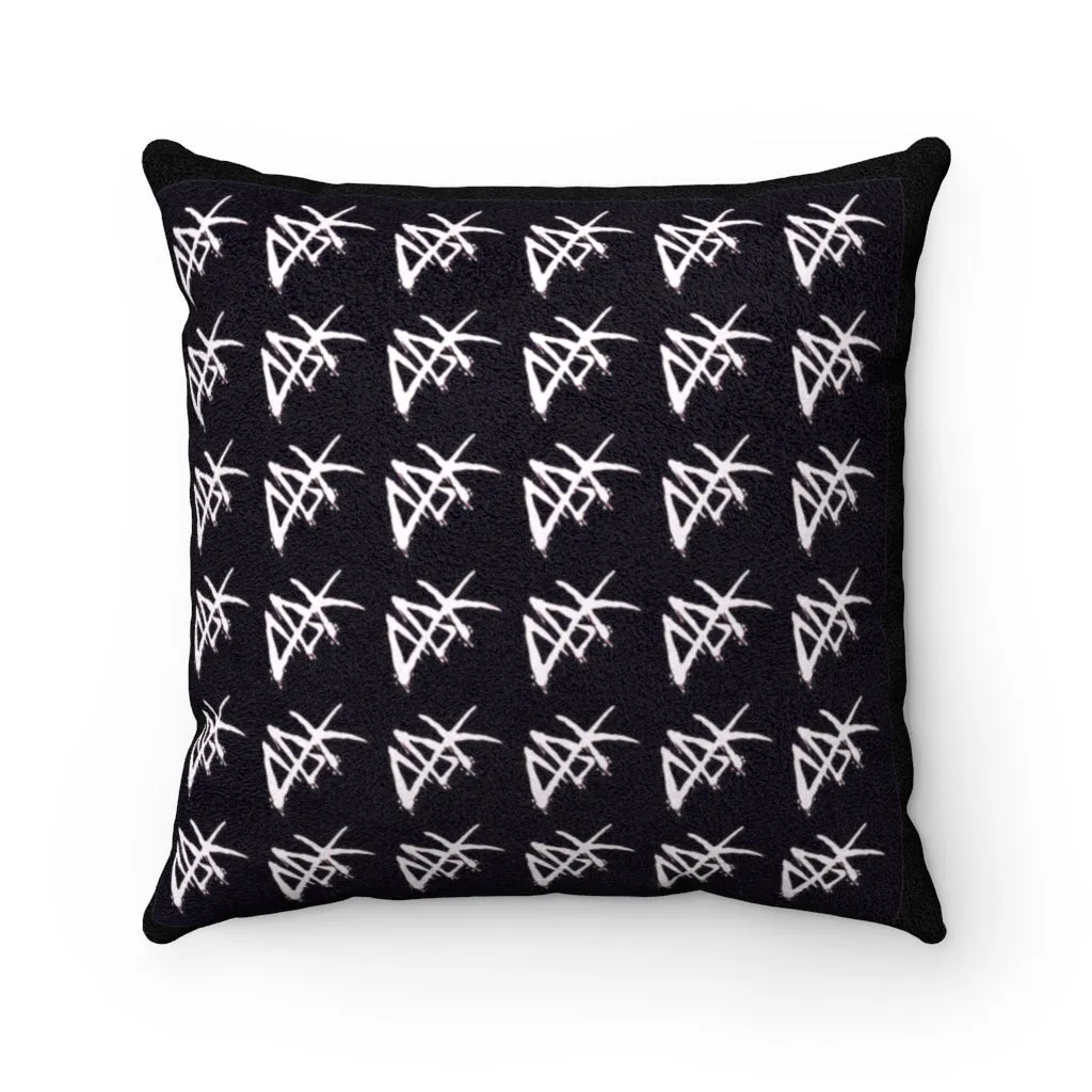 ABK Split FacFaux Suede Square Pillow