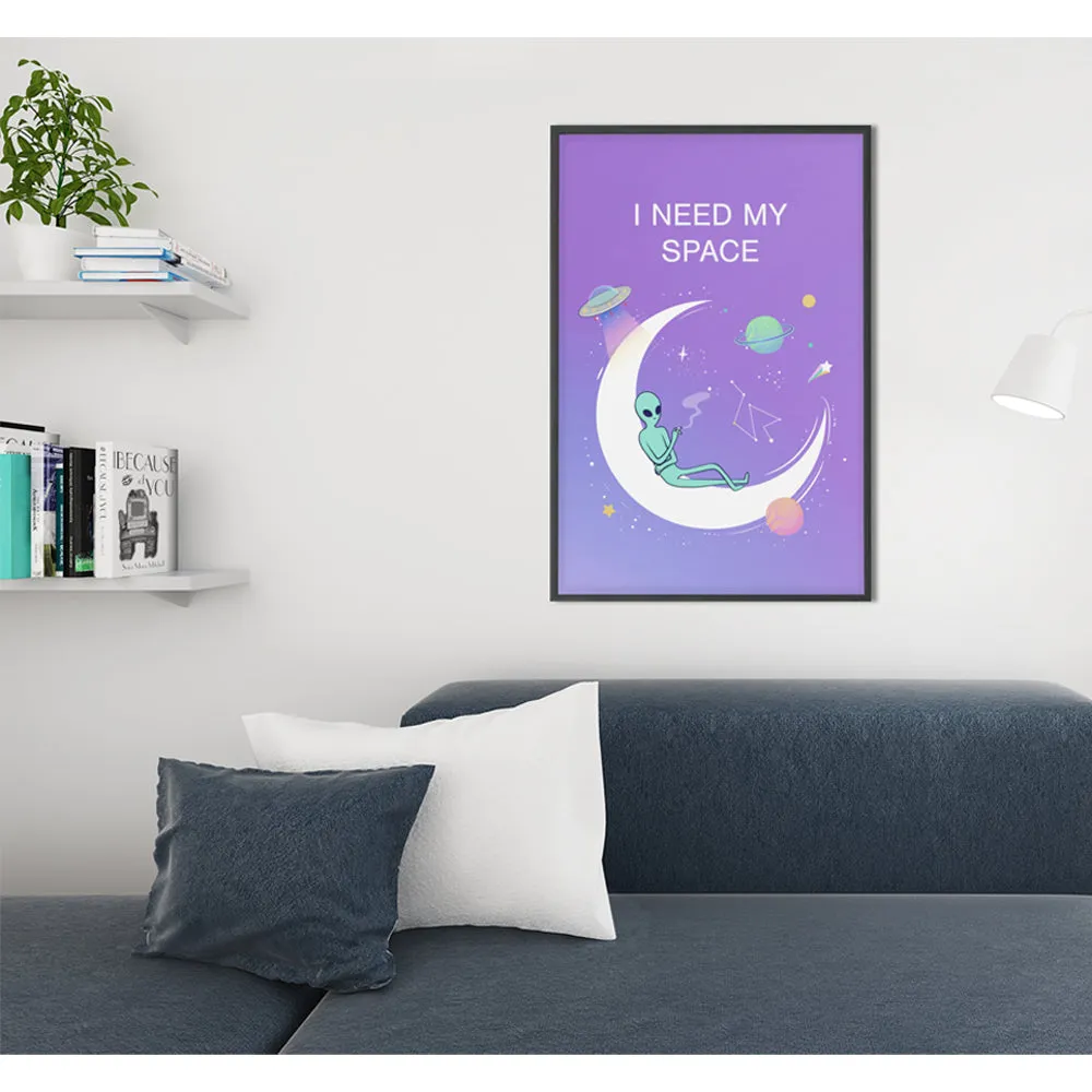 Alien I Need My Space Premium Matte vertical posters