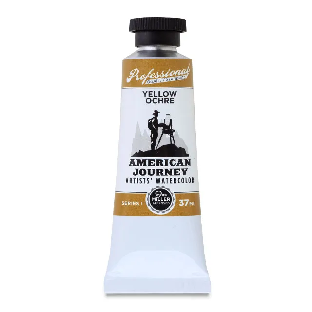 American Journey Artists' Watercolor - Yellow Ochre, 37 ml