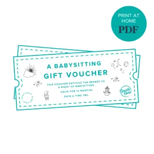 Babysitting Gift Vouchers