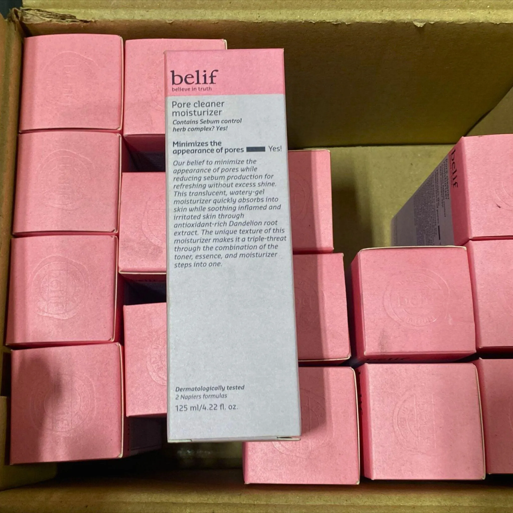 Belif Believe In Truth Pore Cleaner Moisturizer Dermatologically Tested 4.22oz (48 Pcs Lot)