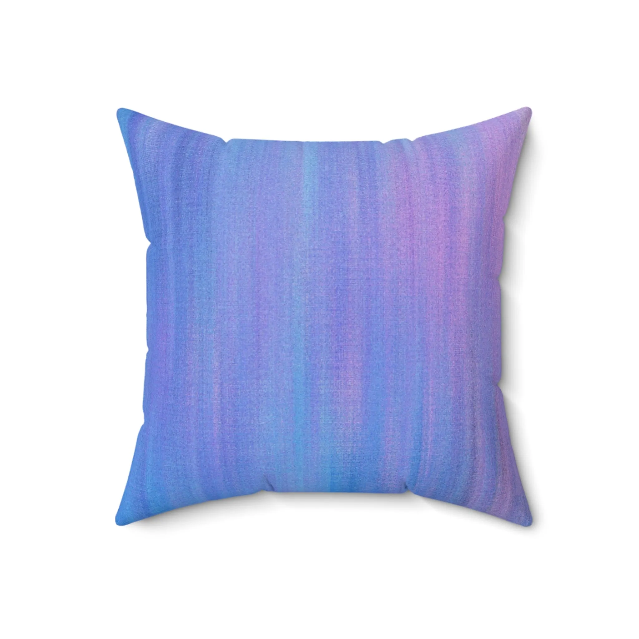 Blue & Purple Metalic - Inovax Spun Polyester Square Pillow