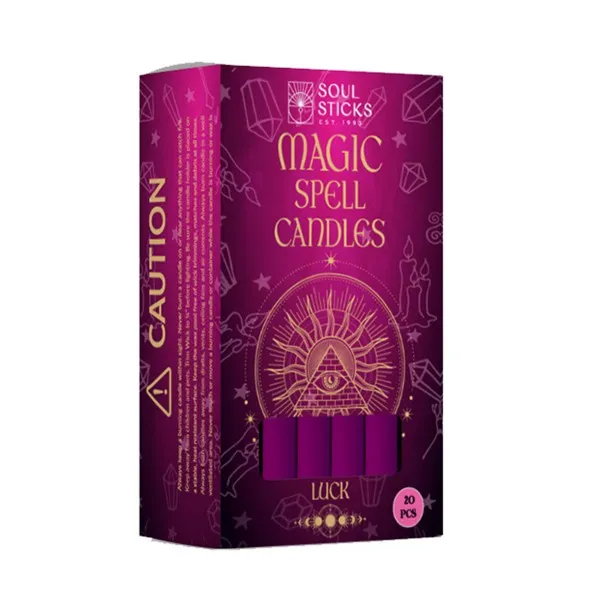 Candles -Soul Sticks 4" Magic Spell Chime - Taper Premium Candles - 20 Pcs - For Rituals, Ceremonies, Meditation, Altar And Spells