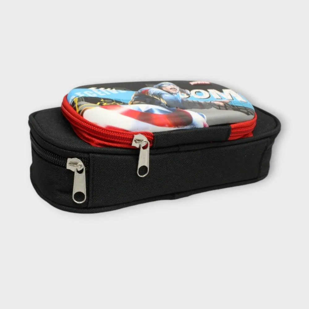 Captain America Black Pencil Case