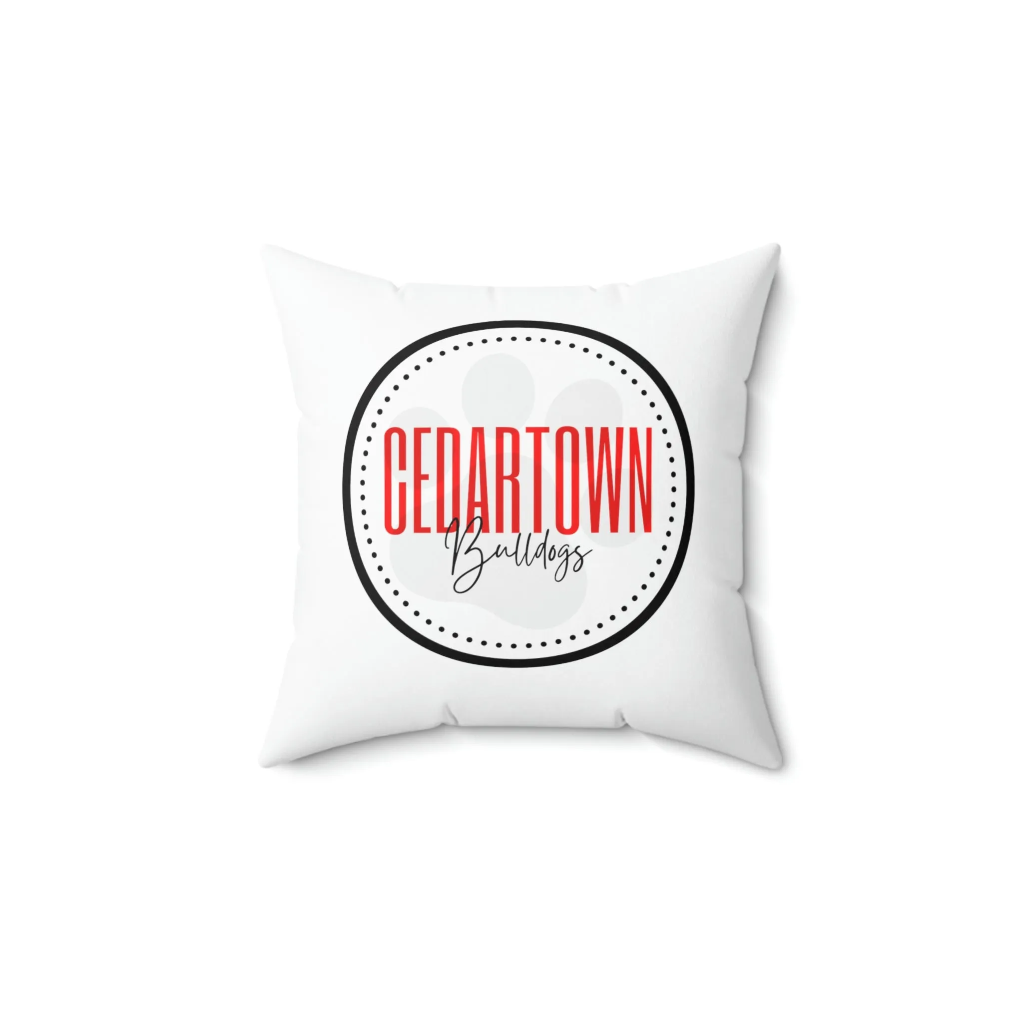 Cedartown Bulldog Square Pillow