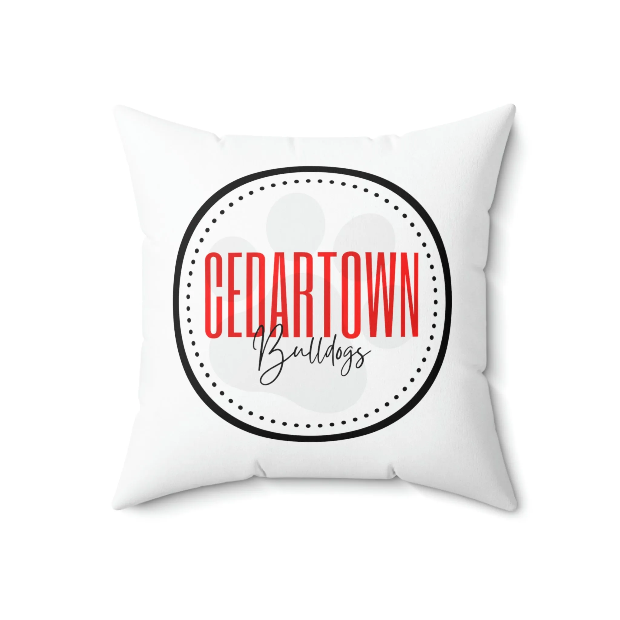 Cedartown Bulldog Square Pillow