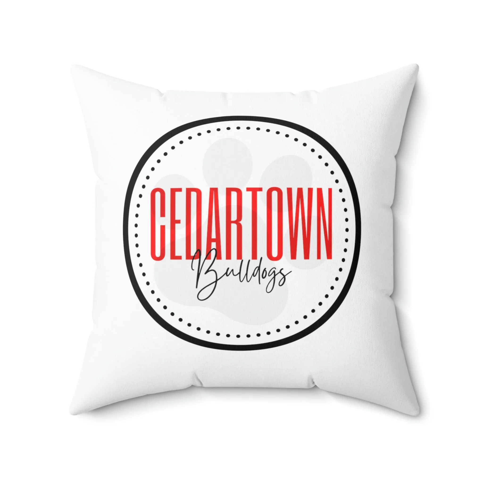 Cedartown Bulldog Square Pillow