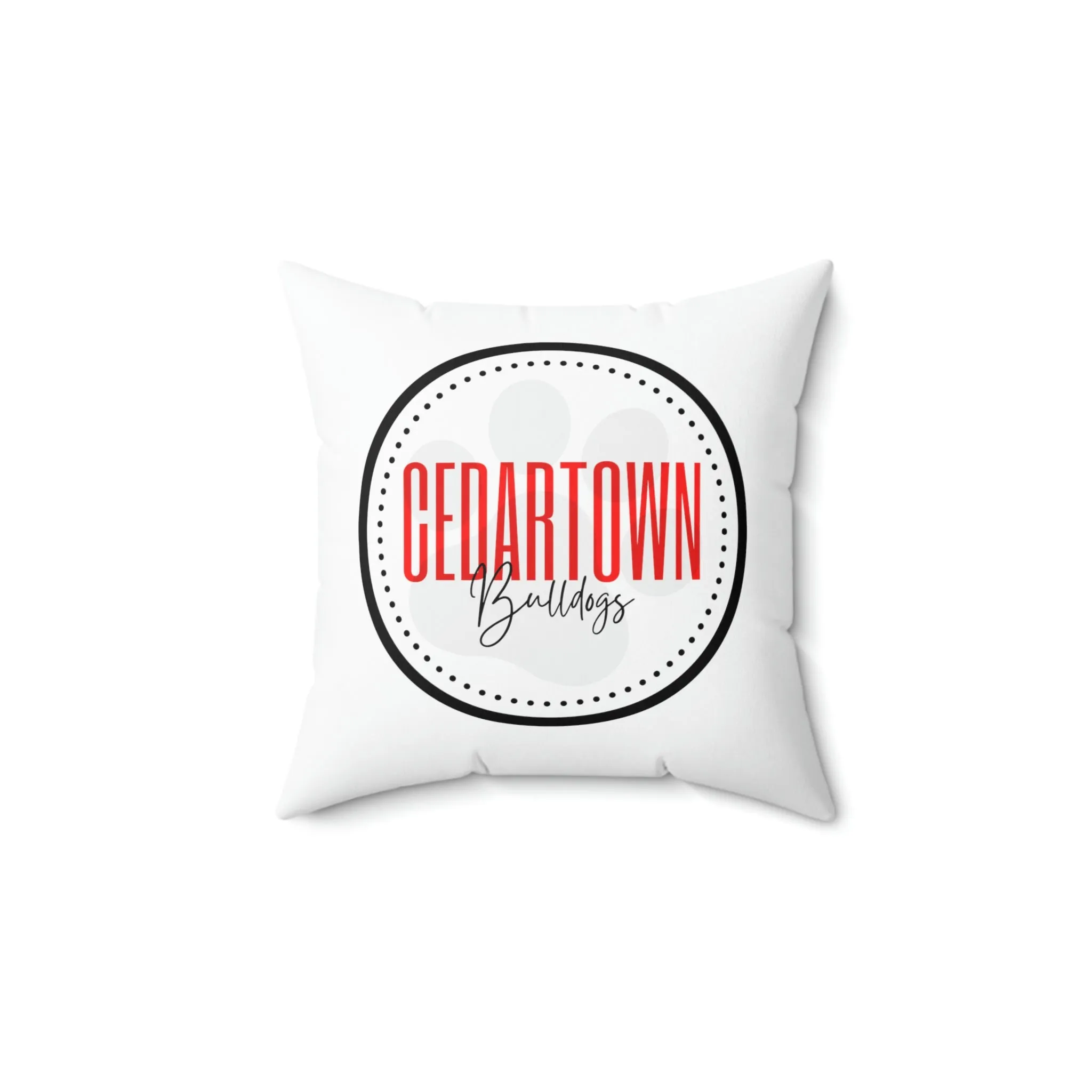 Cedartown Bulldog Square Pillow