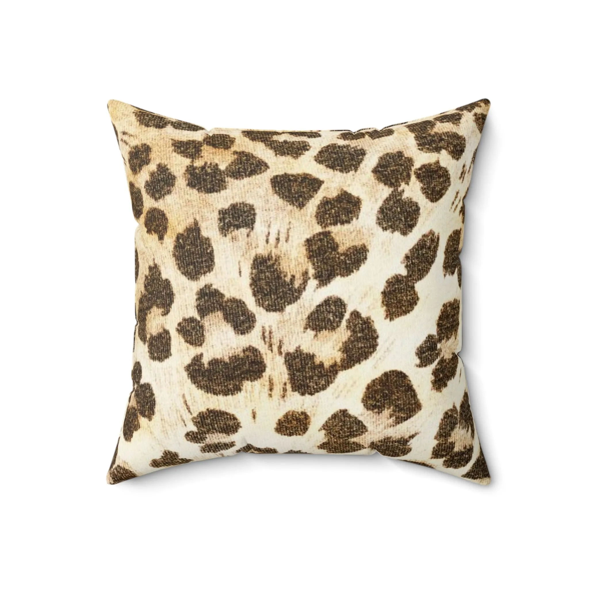 Cheetah - Inovax Spun Polyester Square Pillow