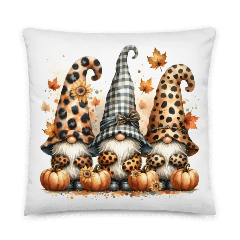 Fall Gnomes 1 Fall Throw Pillow