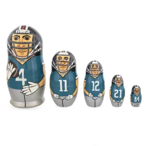 Football Wooden Nesting Dolls