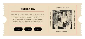 GENERAL TICKET (Friday 04.26.24)