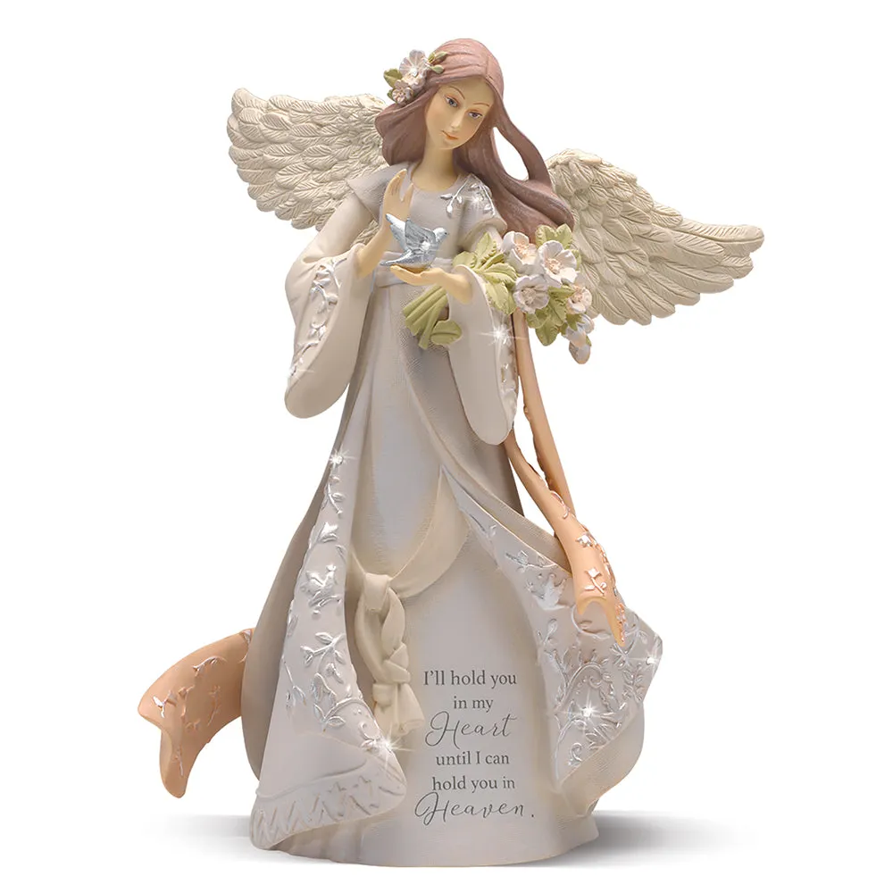 Hamilton I'll Hold You In My Heart Remembrance Angel Figurine - Karen Hahn