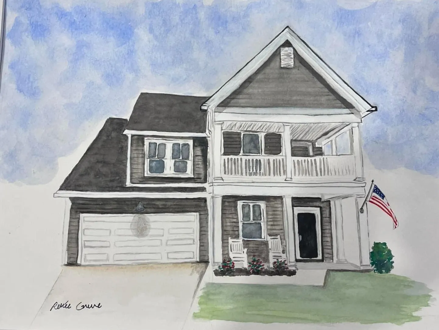 Home Portraits - Watercolor Paintings