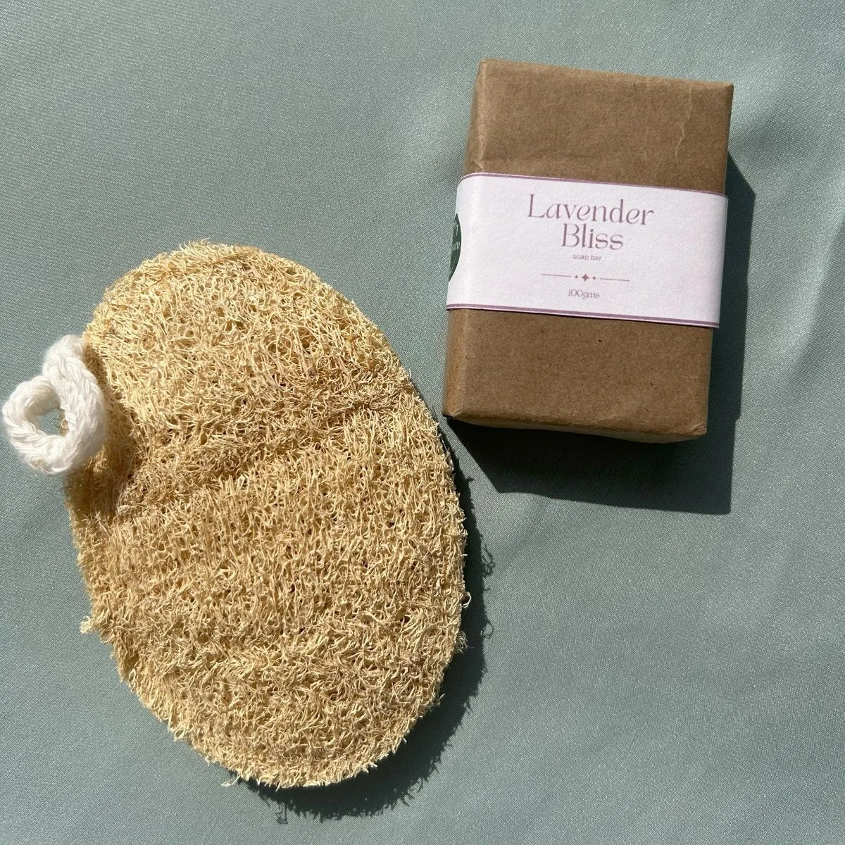 Lavender Bliss Goat Milk Soap Bar   Loofah Combo