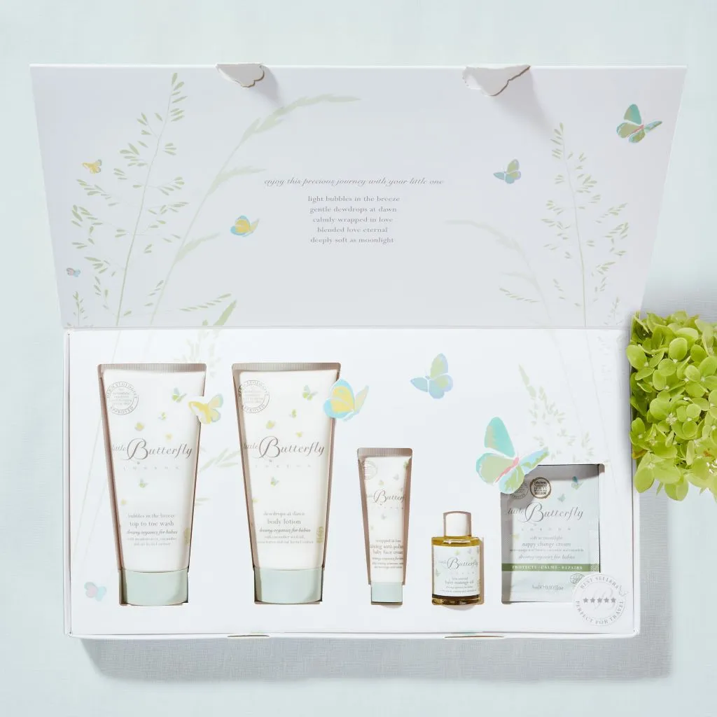 Luxury Essential Skincare Collection for Baby  'Journey of Discovery' by Little Butterfly London