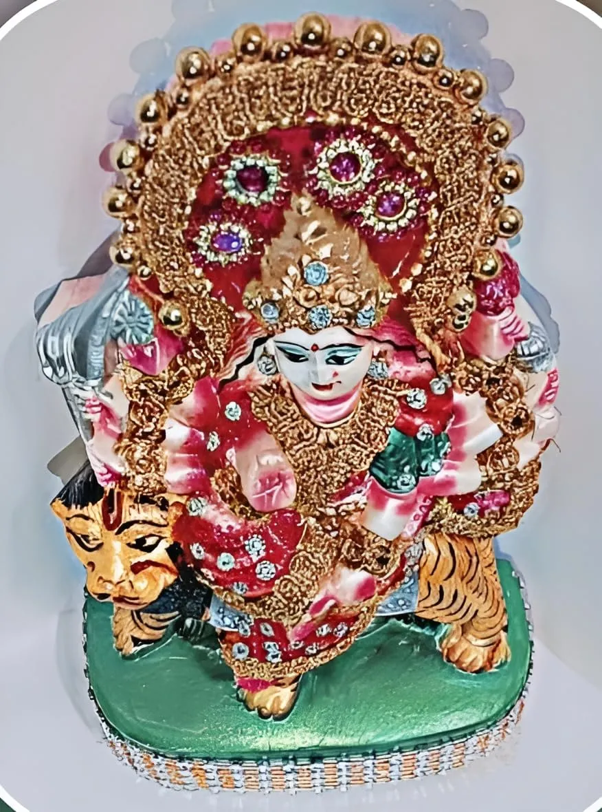 Majestic Maa Durga Murti, Artistic Stone Statue for Puja and Gifting, Home Decor