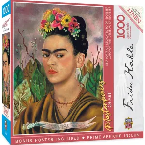 MasterPieces of Art - Frida Kahlo Self Portrait 1000 Piece Jigsaw Puzzle