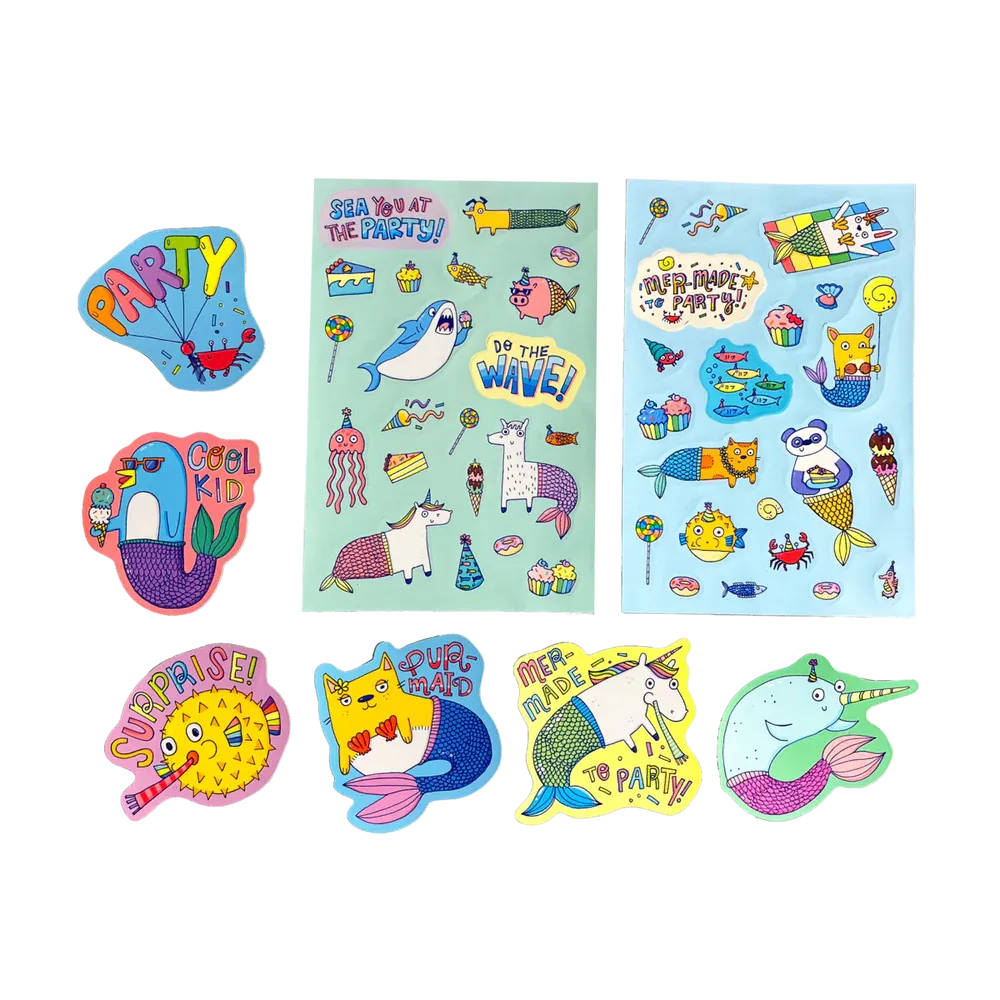 Mer-Made to Party Scented Stickers