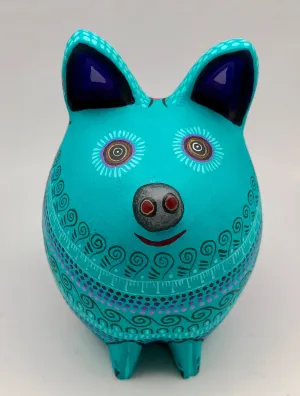 Mexican Oaxaca Alebrije Mystical Lucky Pig Figurine