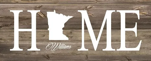 Personalized Home State Canvas