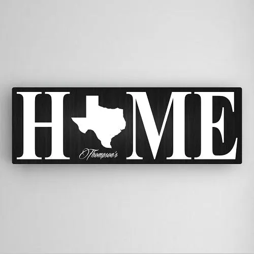 Personalized Home State Canvas