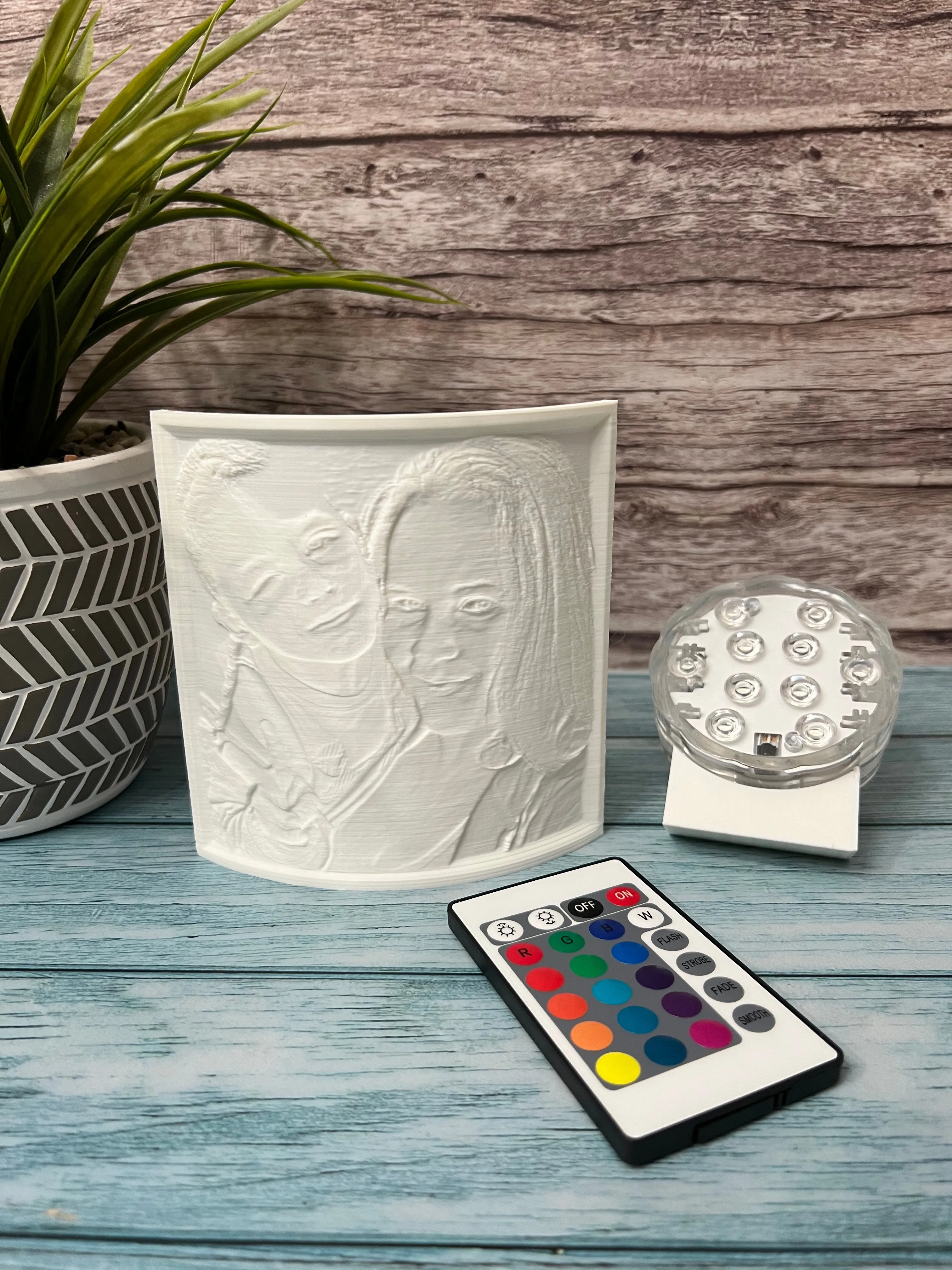 Personalized Light Up Lithophane Photo