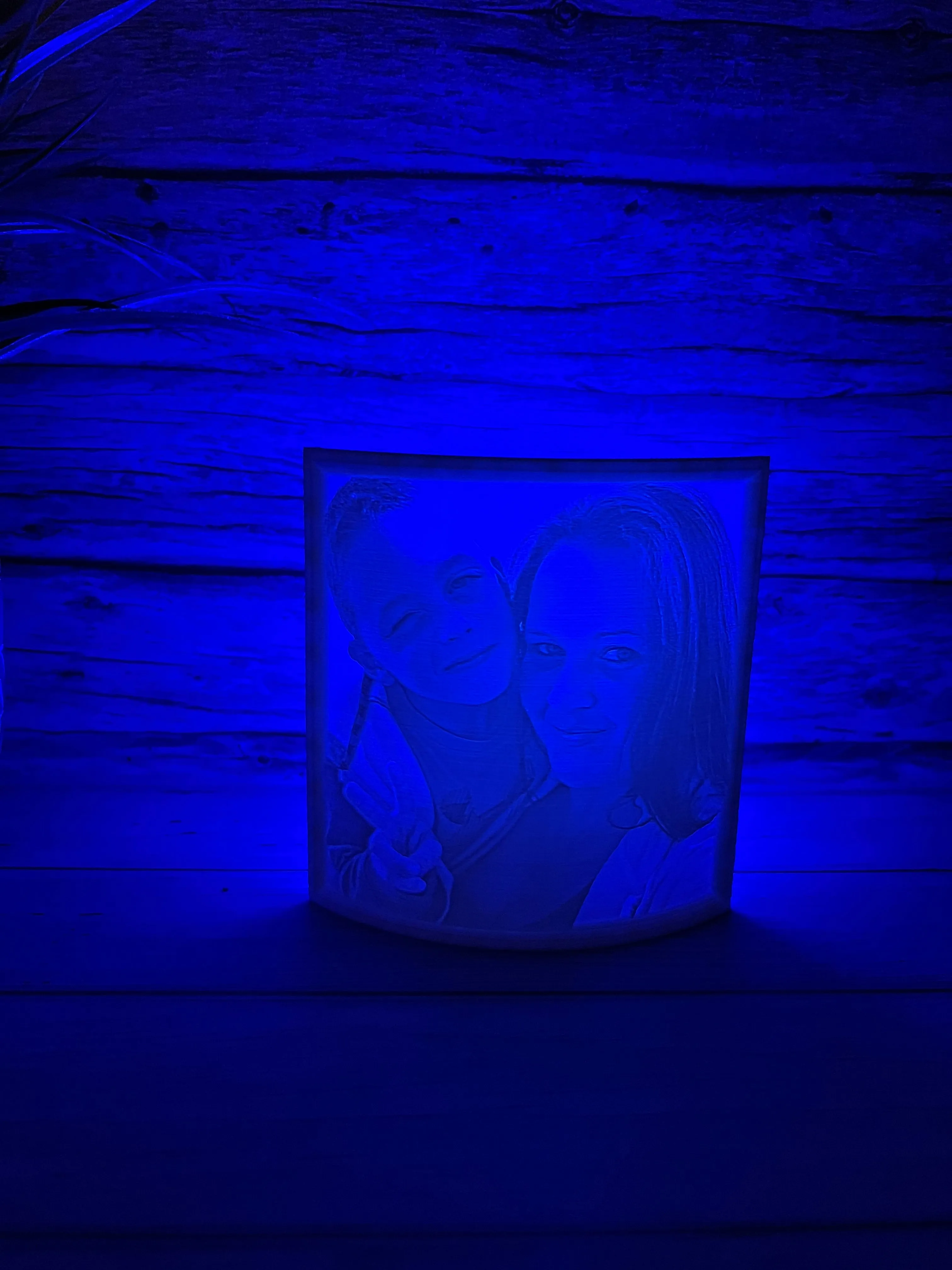 Personalized Light Up Lithophane Photo