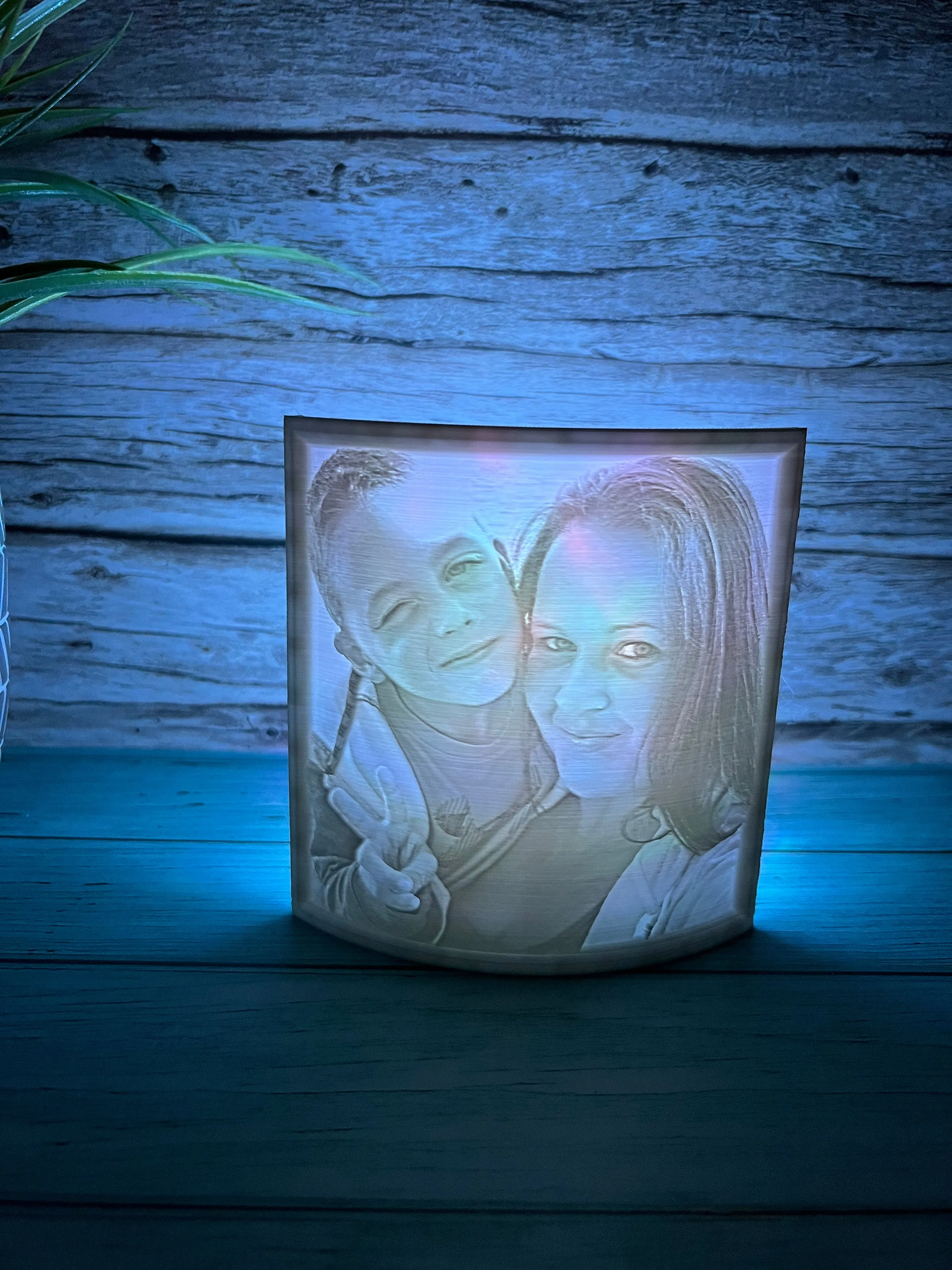 Personalized Light Up Lithophane Photo