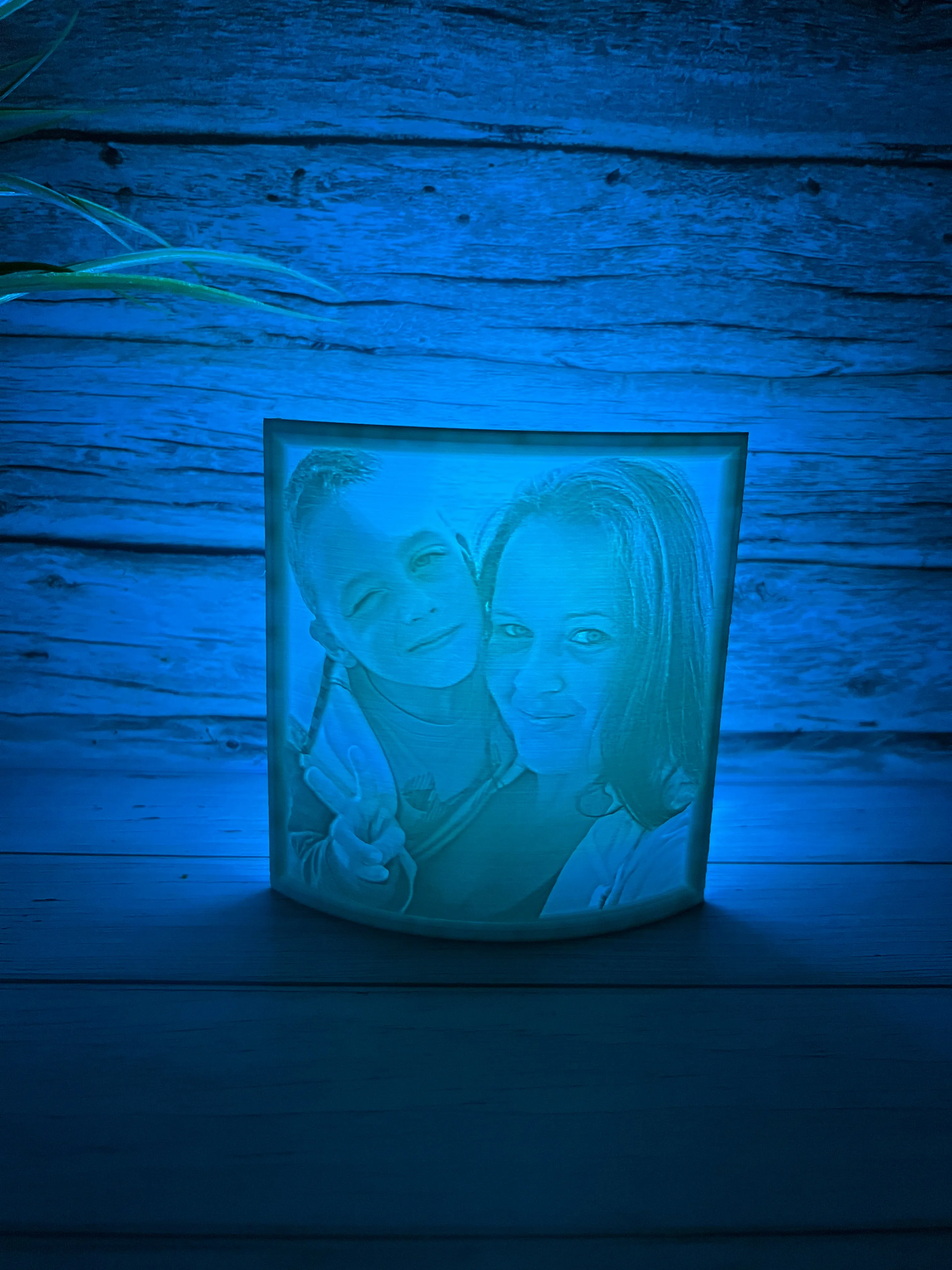 Personalized Light Up Lithophane Photo