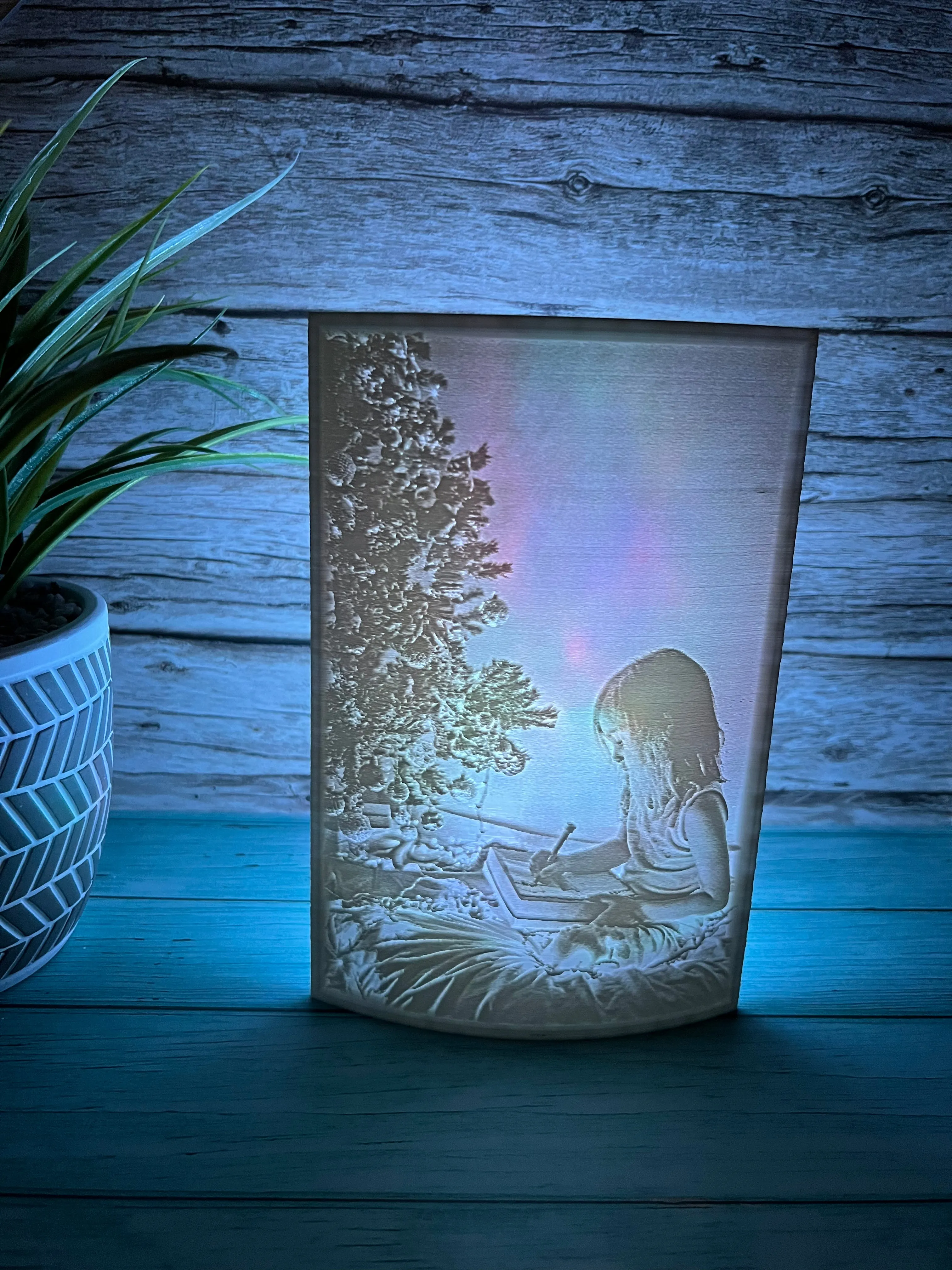 Personalized Light Up Lithophane Photo