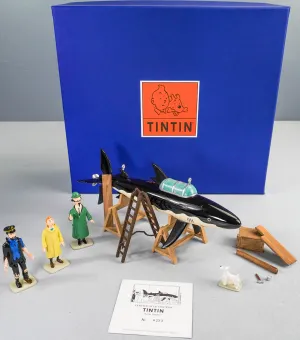 Pixi Statuette Tintin 46901 "Shark Submarine: Scene Prestige" 1997 Metal Figurines RARE