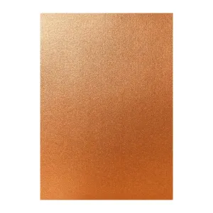 Poppy Crafts A4 Premium Shimmer Cardstock 10 Pack - Copper