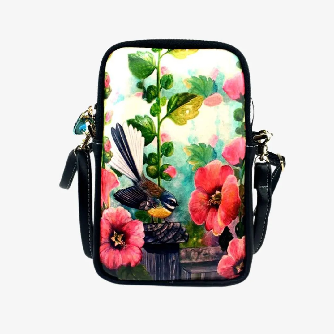 "Hollyhocks" Cell Phone Bag