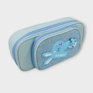 Rabbit Baby Blue Pencil Case