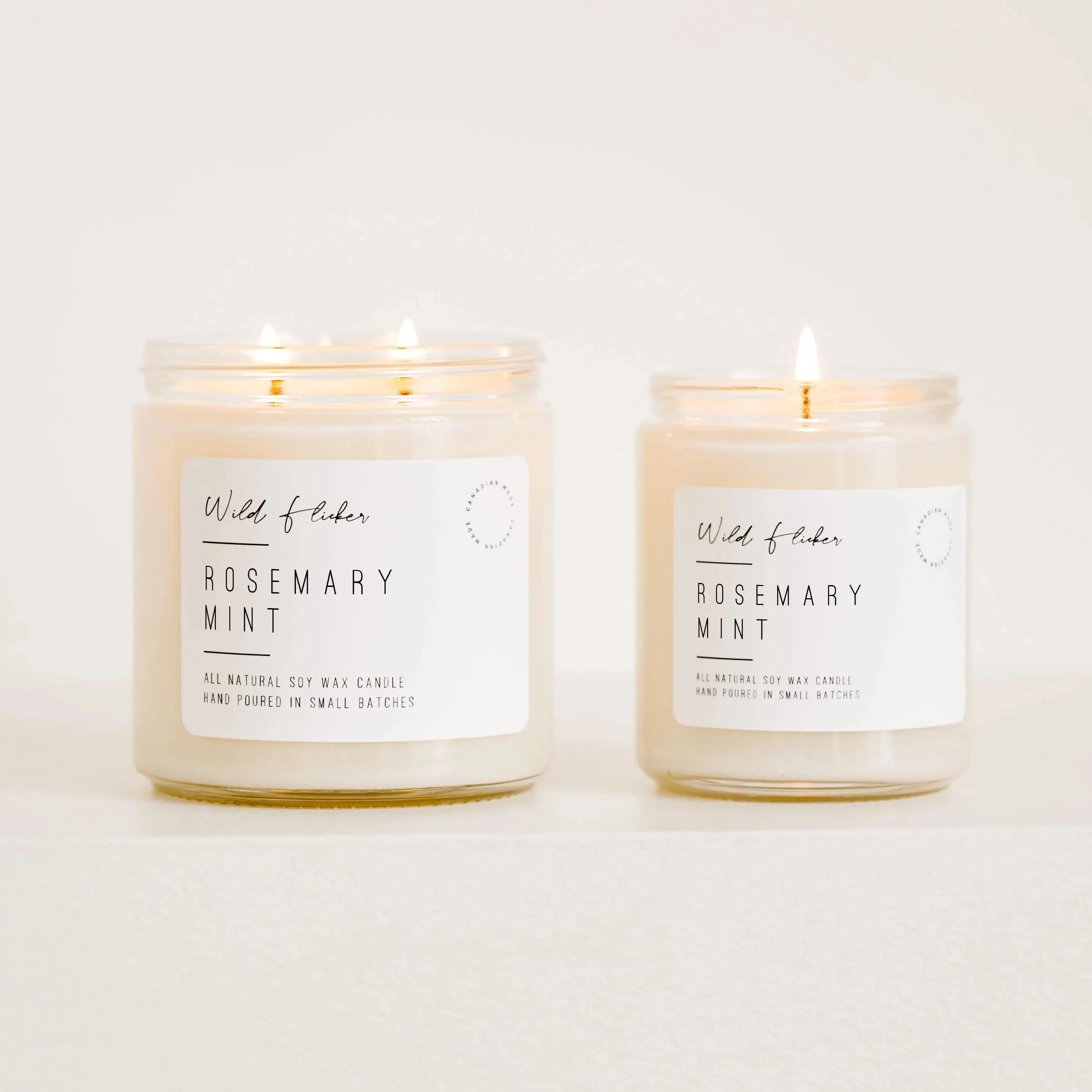 Rosemary   Mint Double Wick Candle