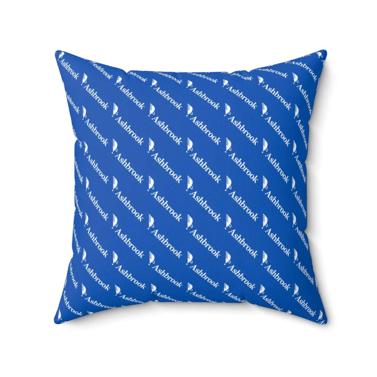 Spun Polyester Square Pillow with Classic Logo