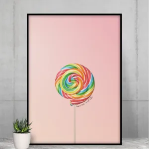 Sweetness of Life Lollipop Poster