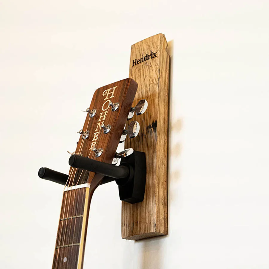 The Memphis Personalized Tennessee Whiskey Barrel Guitar Holder Hanger