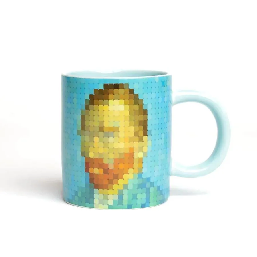 Today Is Art Day Pixel Art Mug 11oz Vincent Van Gogh (Ó)