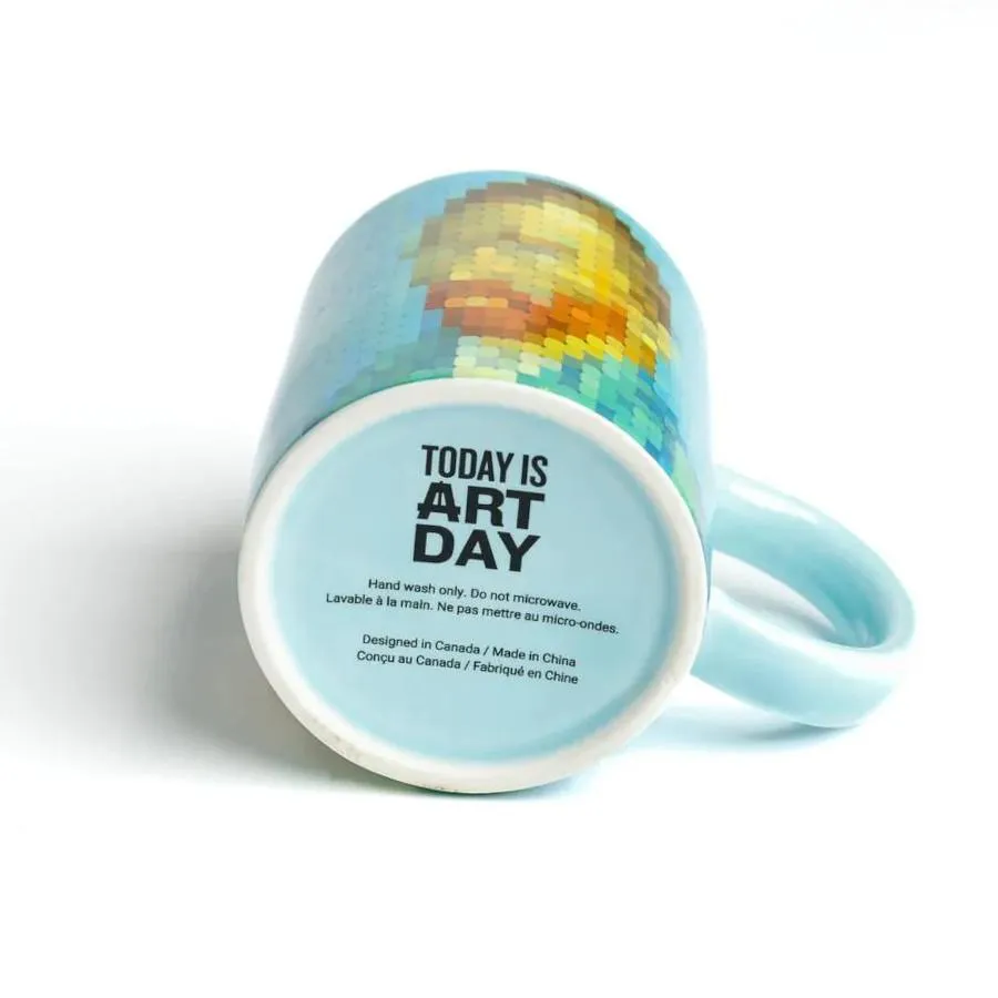 Today Is Art Day Pixel Art Mug 11oz Vincent Van Gogh (Ó)