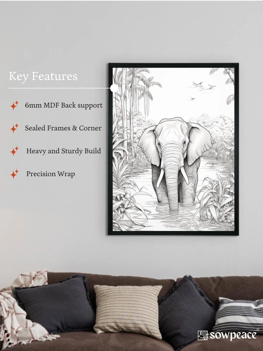 Unwind with Nature's Rhythm: Sowpeace Handcrafted Prints – Premium Indian-Inspired Canvas Art for Elegant Home Decor